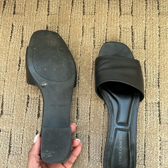 Leather Slide Sandals - Vince Camuto - Picture 6 of 6